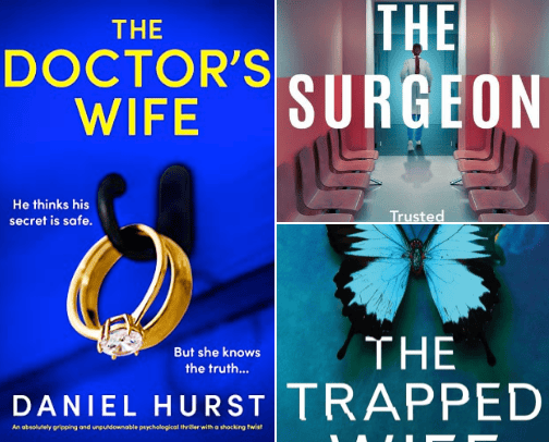 Thrillers + Romantic Books with a Twist cover photo collage