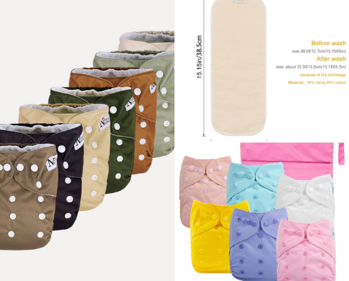 cloth diapering favorites cover photo collage