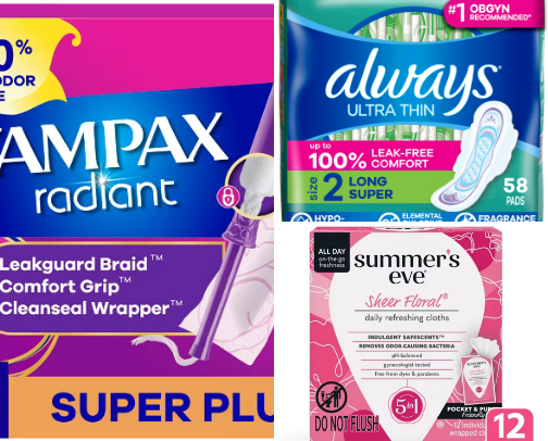 My Favorite Feminine Hygiene Products cover photo collage