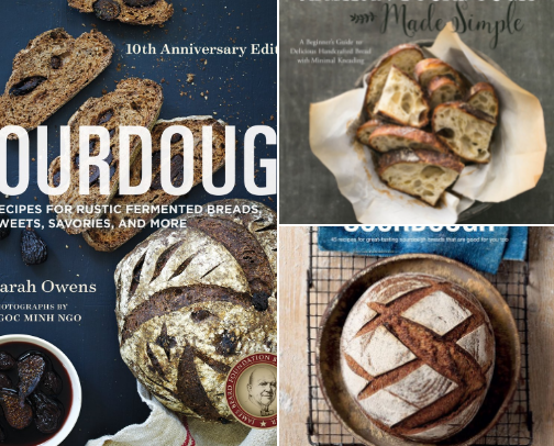 Best Sourdough Books for Beginners cover photo collage