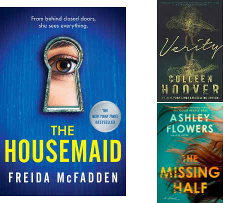 My Fav Women Empowerment Thriller Books 📚👻 cover photo collage