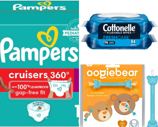 Baby supplies I bought from Amazon ( door delivery with babies is the best) cover photo collage