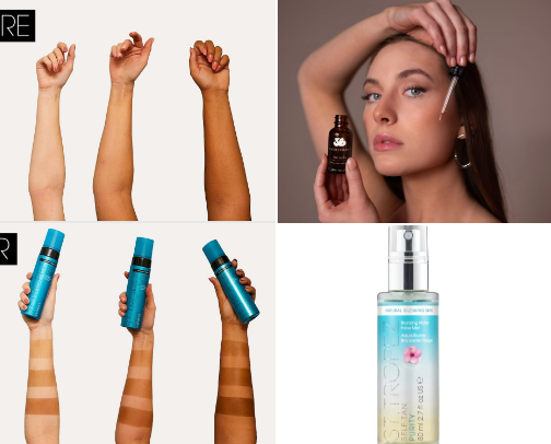 Self Tanners ☀️ cover photo collage