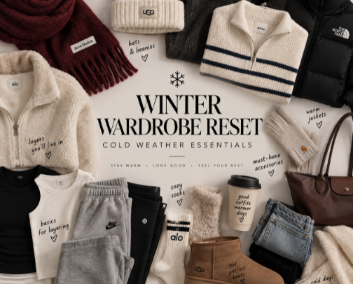 ❄️ Winter Wardrobe Reset | Cold Weather Essentials cover photo collage