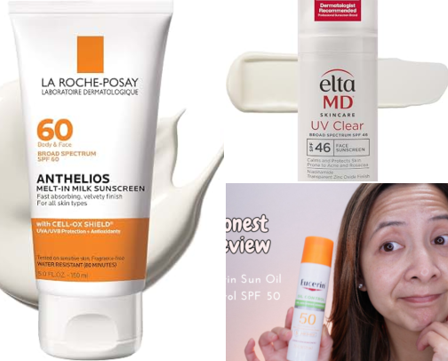 Best Face Sunscreens for Everyday Sun Protection cover photo collage