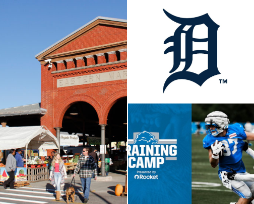 THINGS TO DO IN DETROIT, MI cover photo collage