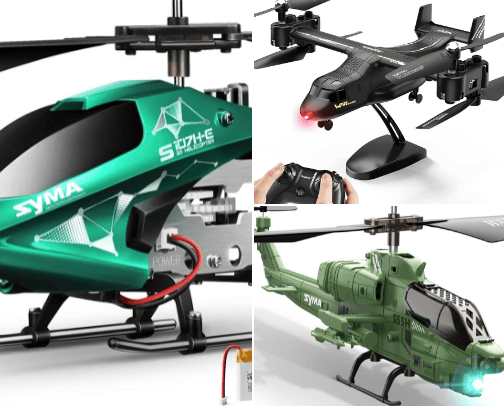 SYMA RC Helicopter Products cover photo collage