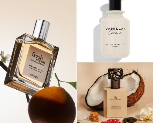 Perfume & body mist | vanilla notes 🌸 cover photo collage