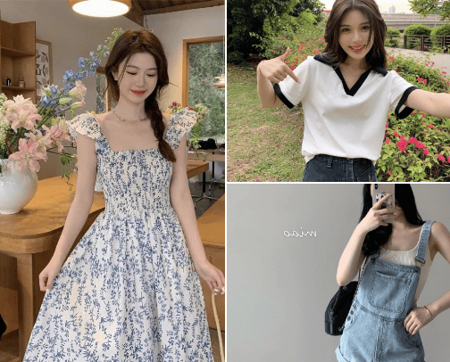Summer 🌊 fashion finds | korean style cover photo collage