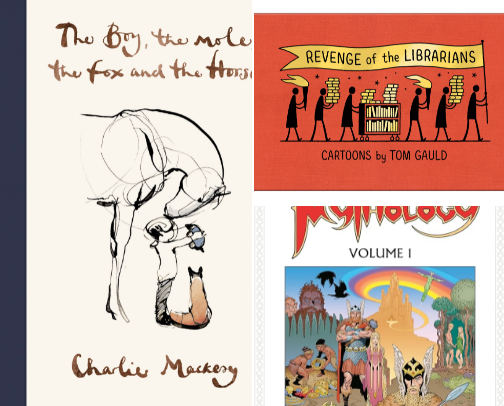Top 10 Adult Graphic Novels of 2024 cover photo collage