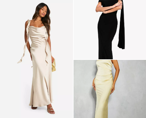 Boohoos dresses cover photo collage