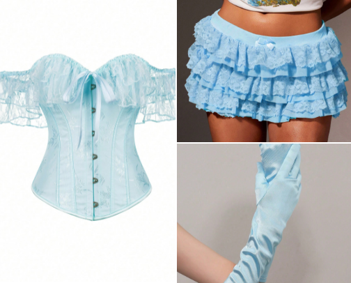 Cinderella costume for the baddies🩵 cover photo collage