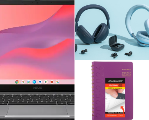 College necessities cover photo collage