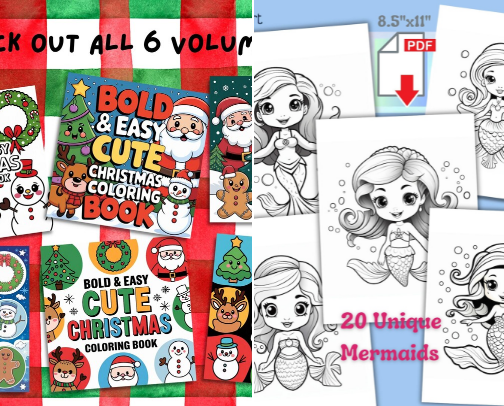 Print at Home Activity Books cover photo collage
