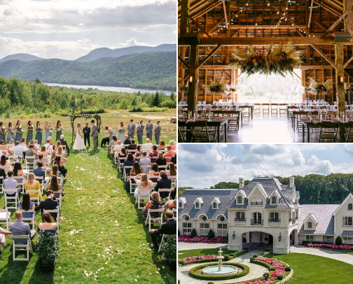 Top 15 Wedding Venues You’ll Love in NY, NJ, CT & PA cover photo collage