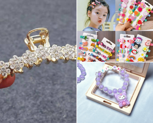 Girl accesories cover photo collage