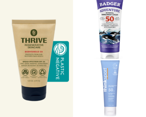 Reef-Safe Sunscreens & Tanning oil that keep your skin healthy  🔅🌴🐚 cover photo collage