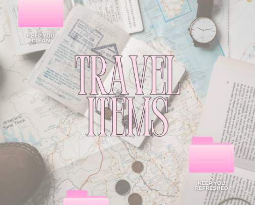 On-the Go Travel Necessities for Women cover photo collage