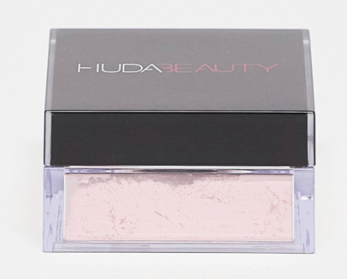 Huda beauty powder cherry blossom cover photo collage