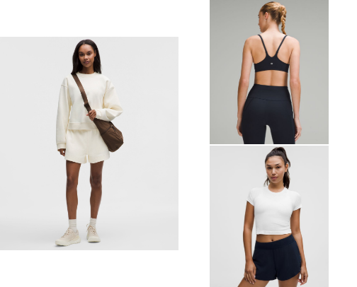 lululemon must haves! cover photo collage