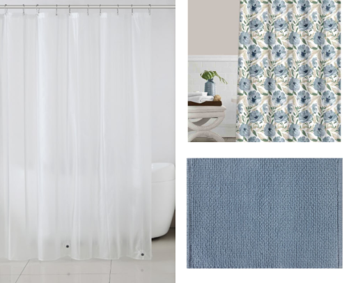Dusty Blue Bathroom Decor cover photo collage