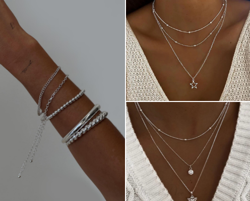 silver jewelry finds cover photo collage