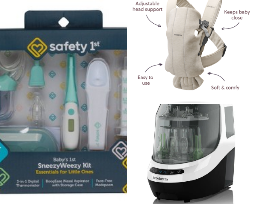 Baby essentials cover photo collage