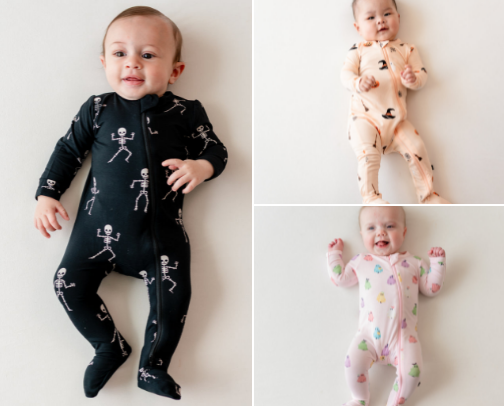 Halloween Bamboo Baby Jammies 🎃 cover photo collage