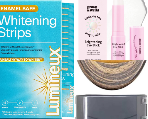 Beauty items cover photo collage