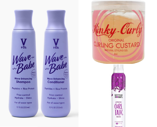 For the Wavy Hair Girl - Products I use for soft, wavy hair cover photo collage