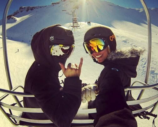 skiing angels ★ cover photo collage