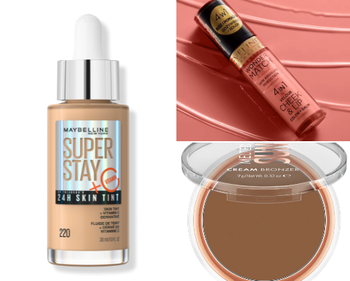 Full Face Of Affordable Make Up cover photo collage