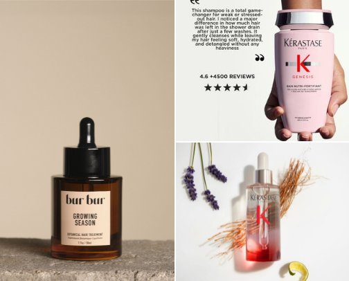 Haircare for Growth, Strength, and Healthy Hair cover photo collage