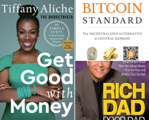 Finance books that woke me up! 💰📚 cover photo collage
