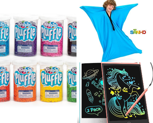 OT Approved! *HUGE* List of Sensory Toys and Tools for All Kids. cover photo collage