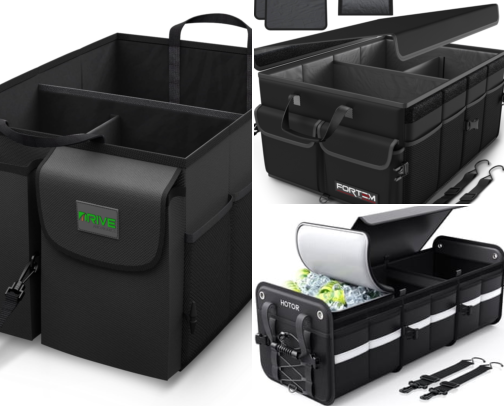 Trunk Organizer Finds That Stopped My Groceries From Rolling Everywhere cover photo collage