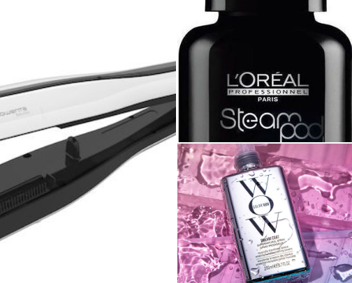 straight hair🤎 cover photo collage