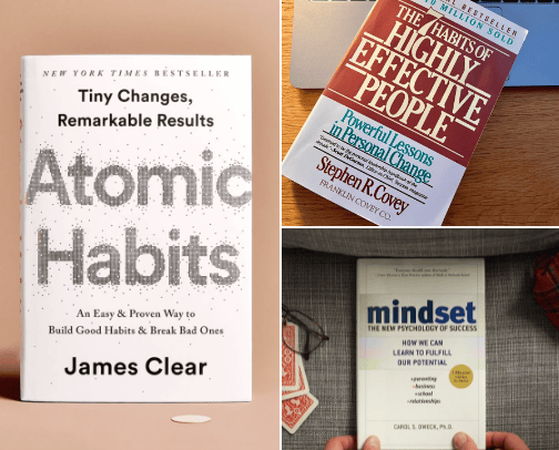 Top 5 Must-Read Books for Personal Development cover photo collage