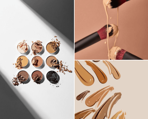 Radiant Glow: Makeup cover photo collage