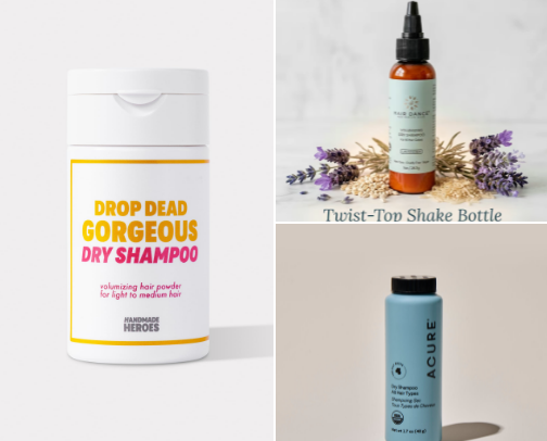 Low - Non Toxic Dry Shampoo cover photo collage