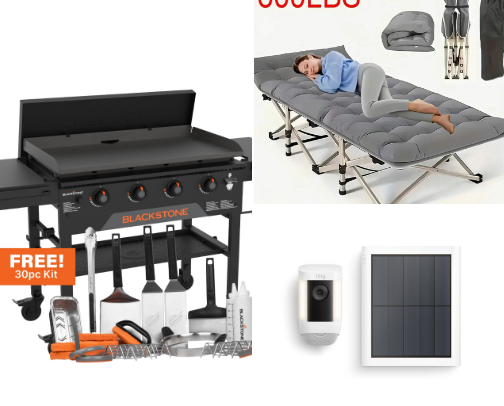 Camping favorites ⛺️🪵🌲 cover photo collage