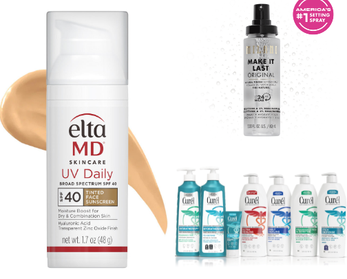 My favourite  make up and skin care products cover photo collage