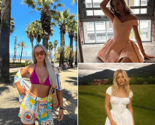 Influencer outfit finds cover photo collage