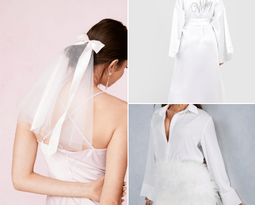Very affordable bridal stuff I would repurchase anytime👰 cover photo collage