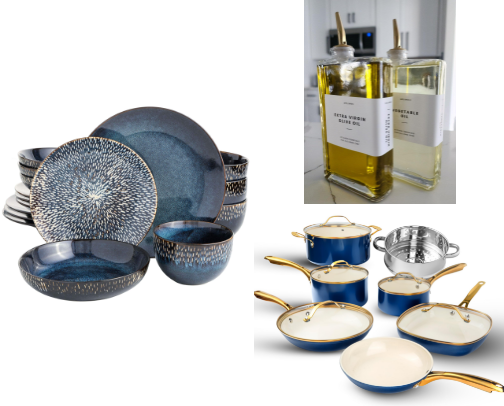 Beautiful Blues - Kitchen Finds cover photo collage