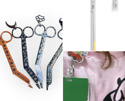 Vet tech necessities (from a large animal CVT🐮🐴🩷) cover photo collage