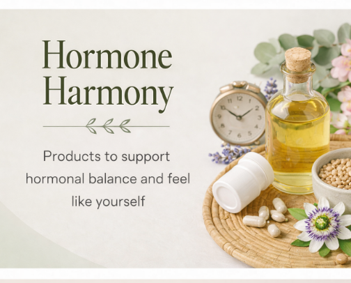 Hormone Harmony: Supporting Your Body Through the Hormonal Chaos Nobody Warned You About cover photo collage
