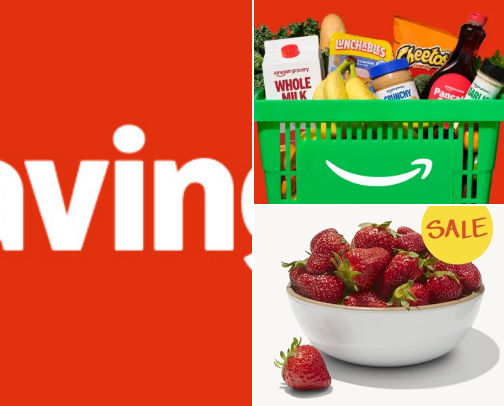 Grocery delivery online cover photo collage