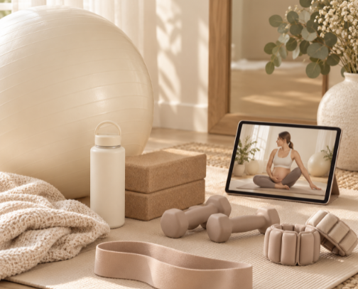 How I’m Staying Active + Preparing for Birt cover photo collage
