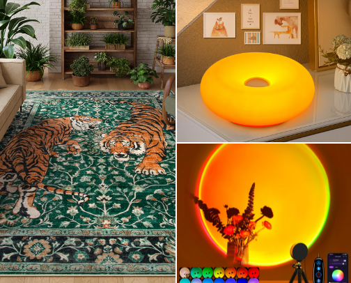 Living Room Inspo🐯 cover photo collage